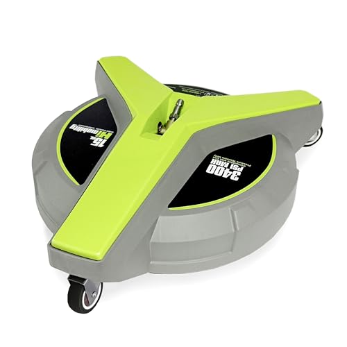 Hiclean 15" Pressure Washer Surface Cleaner with Wheels 3400 PSI