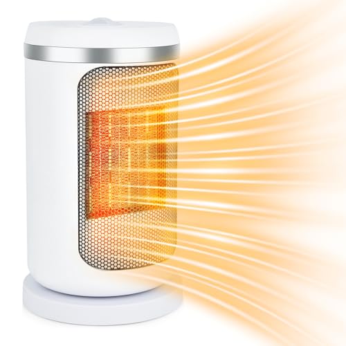 Electric Heater, Fan Heatet, Heaters for Home Low Energy Silent, 3-Mode Oscillating PTC Ceramic Electric Space Heater, Overheating & Tip-Over Protection, Space Heater for Office, Home and Bedroom