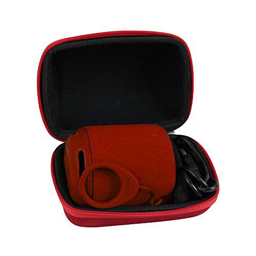 SRS-XB10/SRS-XB12ワイヤレスポータブルスピーカー 重低音モデル 専用収納ケース-Hermitshell (レッド)