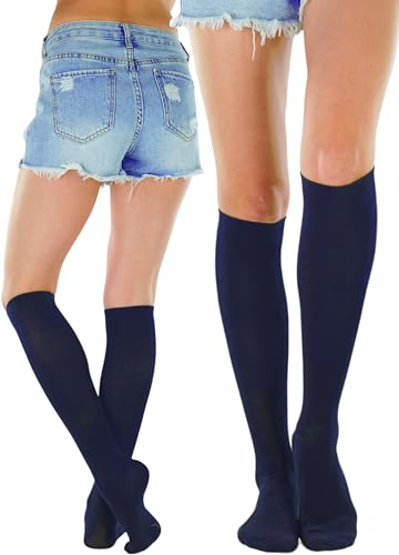 Image of ToBeInStyle Women's Pack of 6 or 12 Knee High Socks