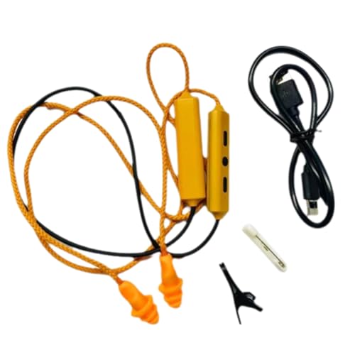 Kopinma Gehörschutz Kopfhörer, Bluetooth-Ohrhörer mit Kabel, Ohrstöpsel In Ear Kopfhörer für Arbeit, Bauarbeiter-Ohrhörer, Lärmdämmung, Noise-Cancelling Kopfhörer für Baustellen, Laute Orte
