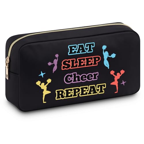 Cheerleading Gifts for Women Makeup Bag Cheer Gifts for Women Cheerleading Bag for Women Teammates Toiletry Accessories Gifts Cheer Gifts for Cheerleaders Christmas Birthday Gifts for Women Her
