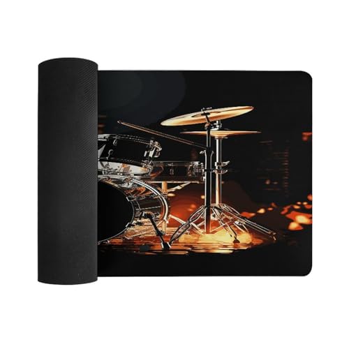 Alfombrilla para escritorio Drummer de goma antideslizante grande miniatura 3