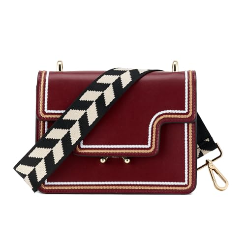 Image of ZOOEASS Wide Shoulder Strap Adjustable Replacement Belt Guitar Style Crossbody Bag Handbag Strap Multicolor Canvas Straps(Wide:1.5in)(Color39)