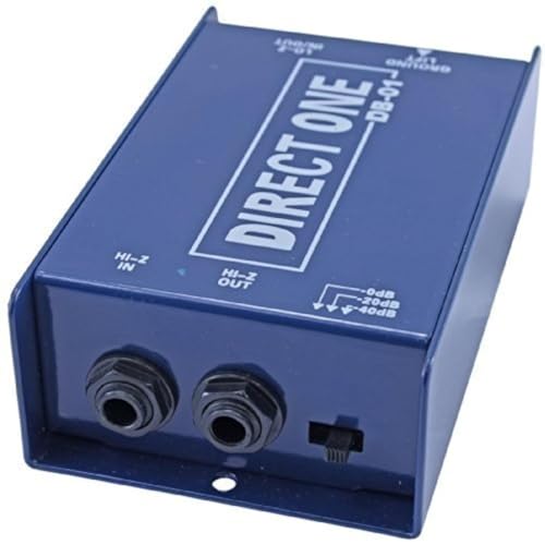 Passive Di direct box 1/4' instrument to balanced & unbalanced XLR