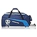 SG Cricket Kit Bag CLUBPAK Plus Trolley | NVY/Teal | Large | Polyester | Unisex | Durable Design | Spacious Storage | Easy to Carry | Trolley Style | Ideal for Cricket Gear