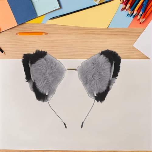 Serre-tête oreilles de renard pour soirée cosplay et défilé carnaval rétro