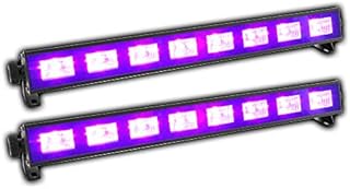 LED BAR Black-Light UV Tube Ultraviolet Strip Lighting Mobile DJ Disco Party x2