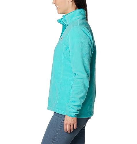 Image of Columbia Womens Benton Springs Half Snap II Pull Over Fleece Jacket, Dark Stone /Canoe /Vintage Blue, 3X