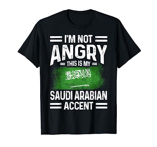 Saudi Arabia Saudi Arabian Roots Proud Saudi Arabian Flag T-Shirt