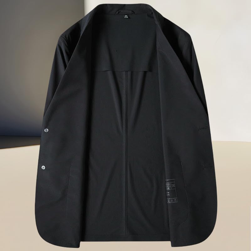 Men's Spring Summer Wrinkle-Resistant Slight Stretch Business Single Young Lightweight Single Layer Blazer