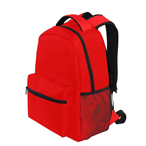 Red Backpack for Boy Girl Bookbag School Bag Daypacks for Women Red3