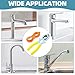 2pcs Faucet Aerator Removal Wrench, Faucet Bubbler Wrench Kit, for Kitchen Sink Bathroom Aerator, Installing Removal Repair Spanner Tool, Replacement Part Disassembly Repair Tool