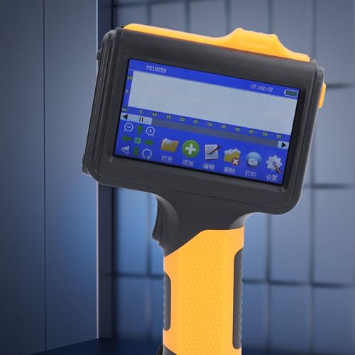 Impressora Jato de Tinta Portátil, Tela Sensível Ao Toque de 4,3 Polegadas, Conectividade BT, Impres