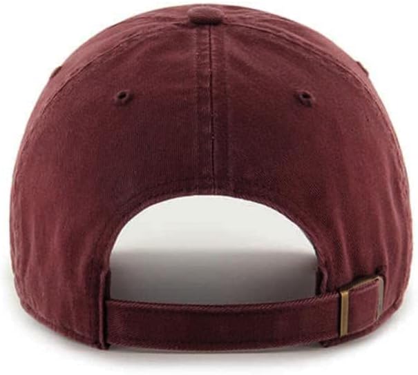 47 Los Angeles Dodgers Hat Mens Womens Clean Up Adjustable Baseball Cap, Cacao Brown, White Logo, Updated Color