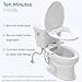 BIGCOW Ultra-Slim Bidet Attachment for Toilet - Dual Nozzle (Frontal & Rear Wash) with Adjustable Cold Water Pressure and Stainless Steel Inlet - Hygienic Solution for Fresh Cleanliness, Silver 1 Pcs