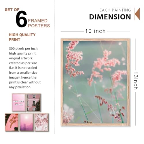 Image of NoWorries Wall decor Paintings for living room - Premium Modern art Wall Poster Paintings for Home Decoration (Pattern-Minimal art) Set of 6 (10x13 inches, ART ATTACK-9)