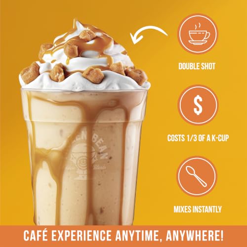 Image of The Frozen Bean Caramel Macchiato Instant Coffee Frappe, 10 Sticks