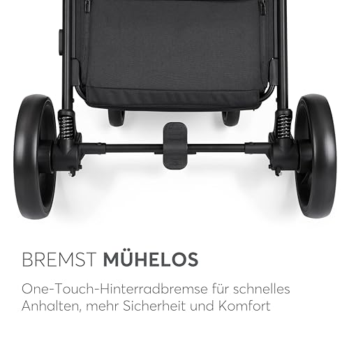 KikkaBoo Reisebuggy Kinderwagen URBAN, Buggy mit Liegefunktion ab Geburt bis 22 kg, Klein Zusammenklappbar, Leicht, EVA Räder mit Federung, Höhenverstellbarer Griff, Beige
