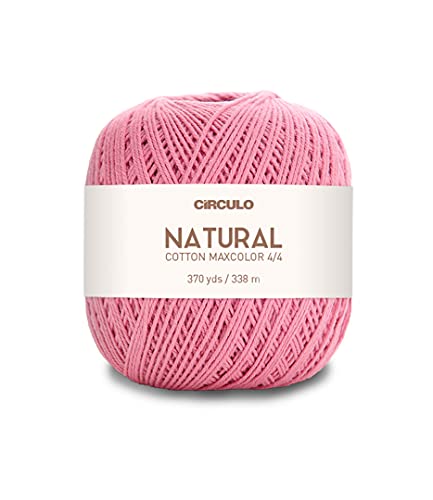 Natural Cotton Maxcolor 4/4 by Círculo – 100% Brazilian Virgin Cotton (Pack of 1 Ball) – 369 yds, 7 oz – DK (3390)