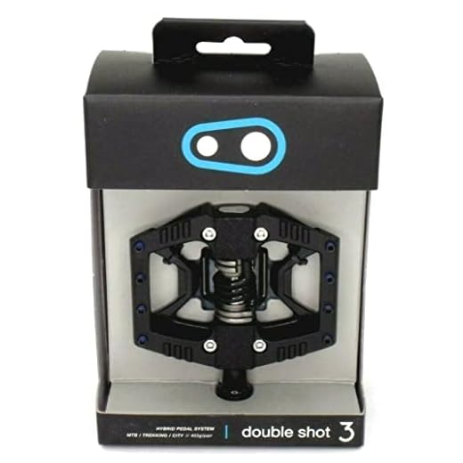 Crankbrothers doubleshot3 Pedal de Bicicleta Unisex, Negro