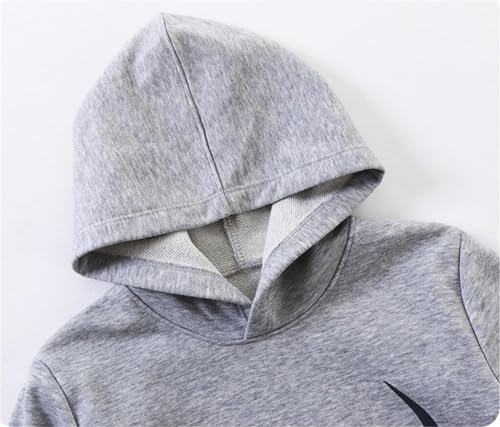 Image of HILEELANG Boy Hoodie Sweatshirt Zip-Up Cotton Casual Pocket Jacket Spring Fall Clothes