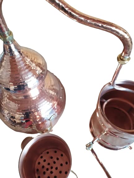 Alambique de Cobre 3 Litros con Columna Independiente