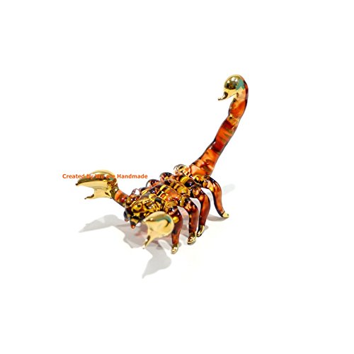 Handmade Scorpion Art Glass Blown Insect/Reptiles Animal Figurine - B #TOP2