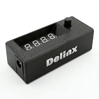 Delinx 12V 4-Pin PWM PC Fan Speed Controller with Digital Display and Dual Mode