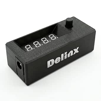 Delinx 12V 4-Pin PWM PC Fan Speed Controller with Digital Display and Dual Mode