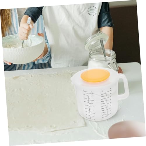 Tazón medidor de plástico con tapa para hornear OUNONA miniatura 5