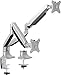 AVLT-Power Dual Monitor Mount with Two Gas Spring Arms Desk Stand Riser -Full Motions Adjustable, Aluminum Heavy Duty Holds 13" to 32" Computer LCD LED Screens, Up to 19.8 lbs Each, VESA 75/100