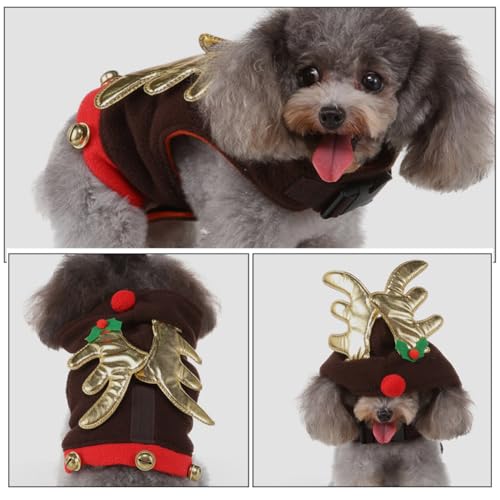 Disfraz de Navidad para perros SUPVOX cómodo y transpirable miniatura 6