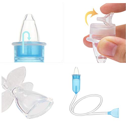 HEALLILY Aspirador Nasal Do Bebê Infantil para Criança Aspirador Oral Nasal Otário Higiênico Lavável