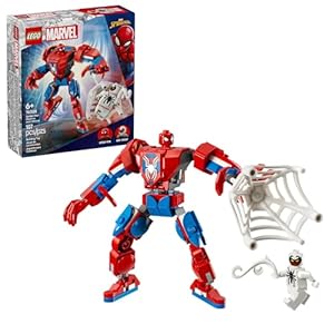 LEGO Marvel Spider-Man Mech vs. Anti-Venom Building Toy Set – Spider-Man Toy for Kids, Boys and Girls, Ages 6+ – Buildable Action Figure – Superhero Gift for Birthday – 76308