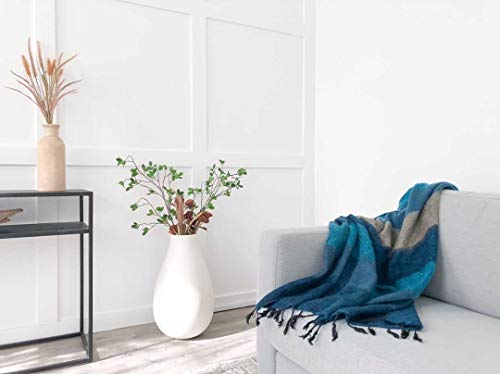 Extra Soft Yak Wool Blend Blanket/Throw - Made In Nepal Size 48" X 96" #TOP4