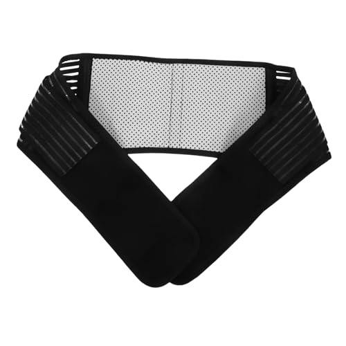 Faja lumbar magnética ajustable con terapia térmica negra