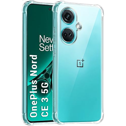 Image of TheGiftKart TPU+PC Crystal Clear Back Cover Case For Oneplus Nord Ce 3 5G | 360 Degree Protection | Shock Proof Design | Transparent Back Cover Case For Oneplus Nord Ce3 5G (Transparent Bumper)