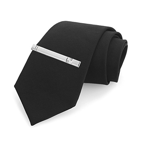 Anotherkiss Tie Clip Set Of Men Classic Jewelry Gift, 10 Pcs Of Silver Tone, 2.3 Inches #TOP3