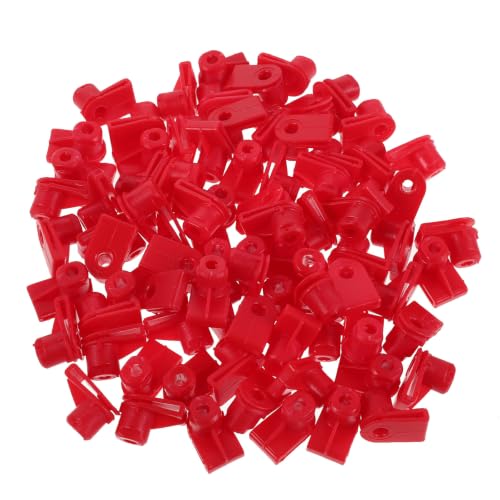 Clips de retención para automóvil de plástico rojo con diseño ajustado para faros delanteros