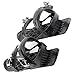 Mini Ski Skates, Short Snow Skateboard Shoe Snowblades Bindings for Winter Outdoor Sports with Adjustable Straps