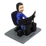 Machen Sie eine Büste aus Fotos für Programmierer PC-Spieler Fans Figur Figur personalisieren Sie...