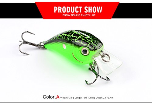 PROBEROS Crankbaits Set Fishing Lure Hard Baits Swimbaits Boat Ocean Topwater Lures Kit Fishing Tackle Hard Baits Set for Trout Bass Perch Fishing Lures Set (405)