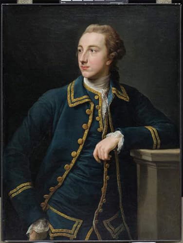 Art imprimé image portrait homme costume vert Batoni pour habiller un grand mur blanc vide