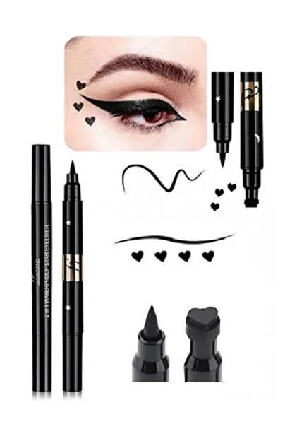 3B Trend Çift Uçlu Kalp Desenli Kalem Eyeliner