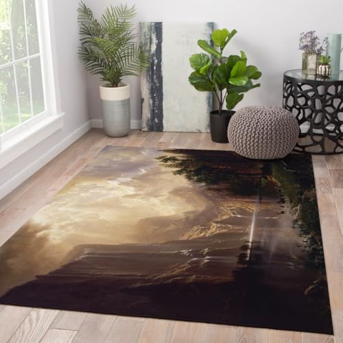 Carpette de décor Sunset Valley 140x200 pour salon et bureau - 4