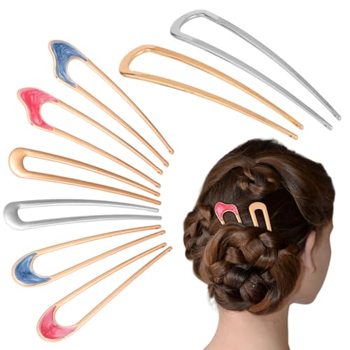 8PCS French Hair Pins for Women Girls,Hair Pins with 2pcs