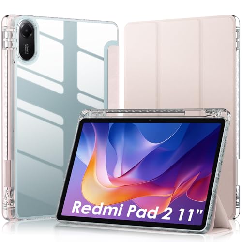 Hülle Kompatibel für Xiaomi Redmi Pad 2 11 Zoll, WDundCD Ultra Dünn Leder Schutzhülle mit Standfunktion Kompatibel für Xiaomi Redmi Pad 2 11