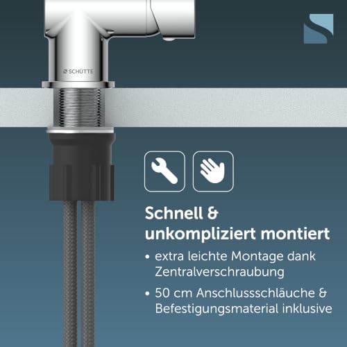 SCHÜTTE 79710 LONDON Wasserhahn fürs Bad, Haarbrause – Ansicht 4