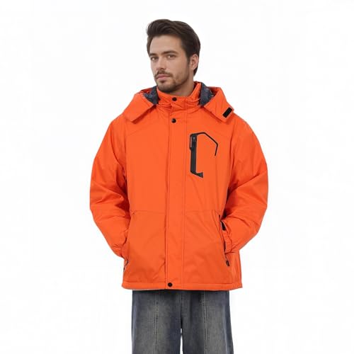 CorBuyit Men's Snow Coat Waterproof Ski Jacket Insulated Winter Warm Hooded Snowboarding Outerwear...